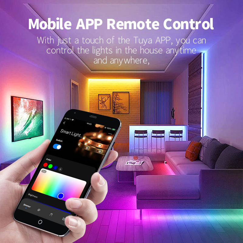 WiFi Light Strip Smart RGB LED Strip Music Sync 5V RGB LED Strip Light