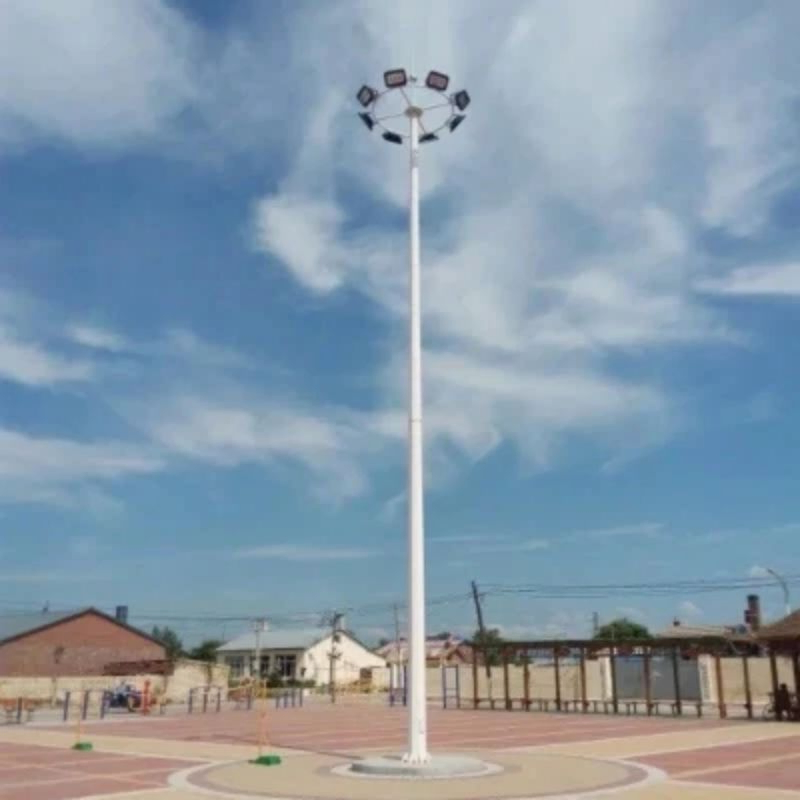 1000W LED Flood Lamp Q355 Steel Pole Stadium Airport High Mast Lighting