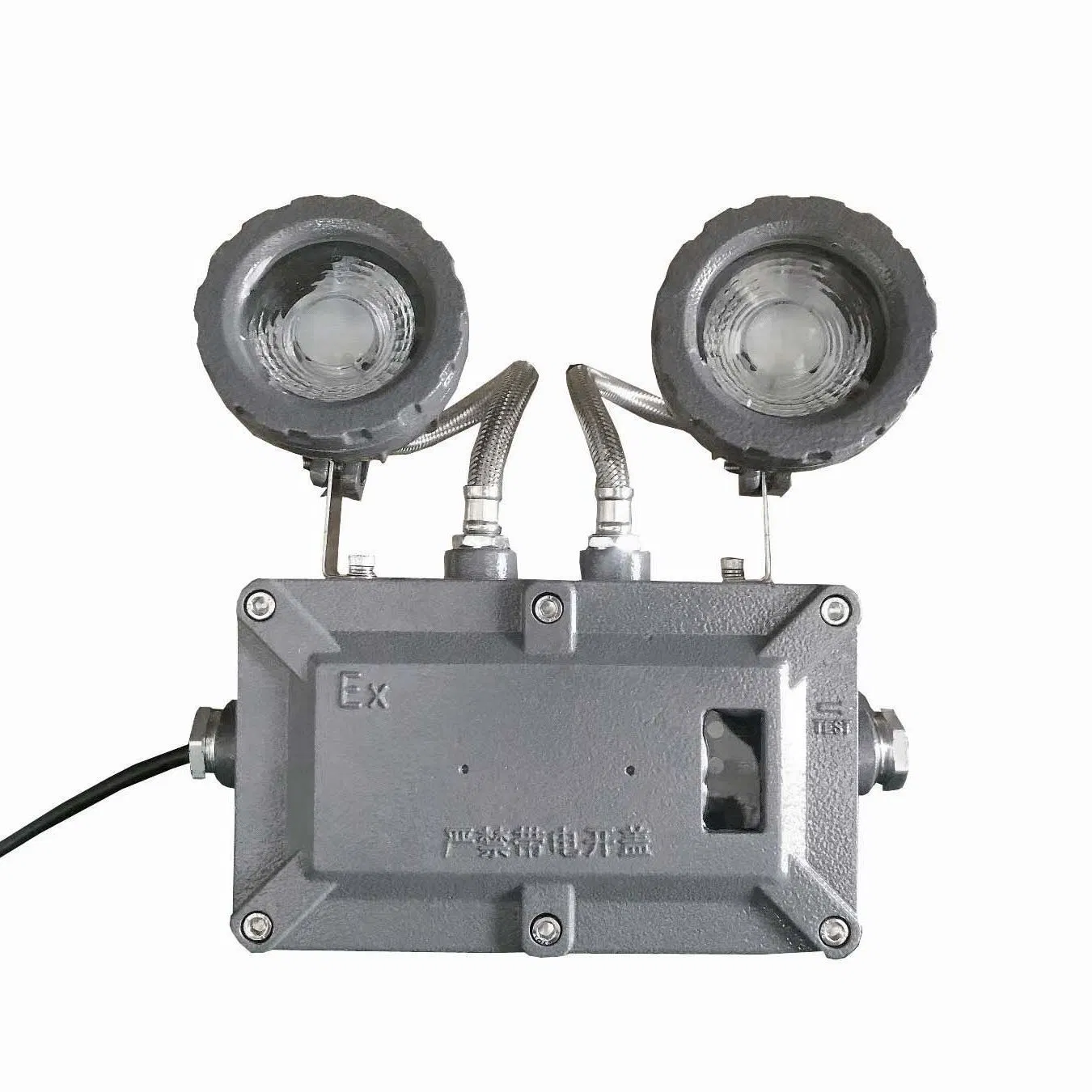 Wall Mounted Double Heads Battery Backup Explosion Proof LED Emergency Fire Light