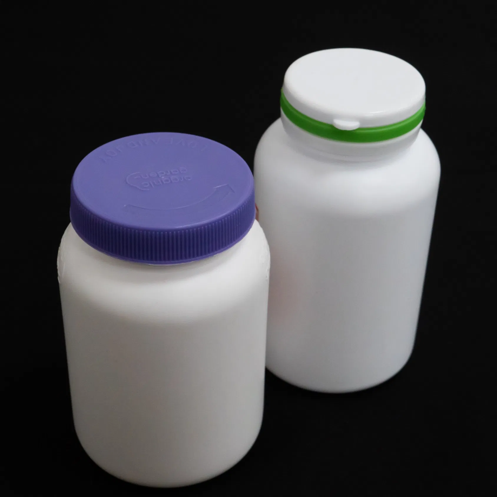 HDPE Plastic Jar Bottle Empty Container with Round Bottom and Cap