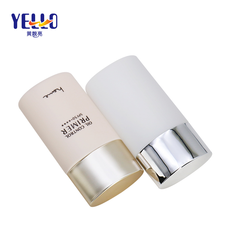 Empty Logo Printing 25ml 35ml Cosmetic Plastic PE Packaging Pink White Sunscreen Cream Squeeze Bottle