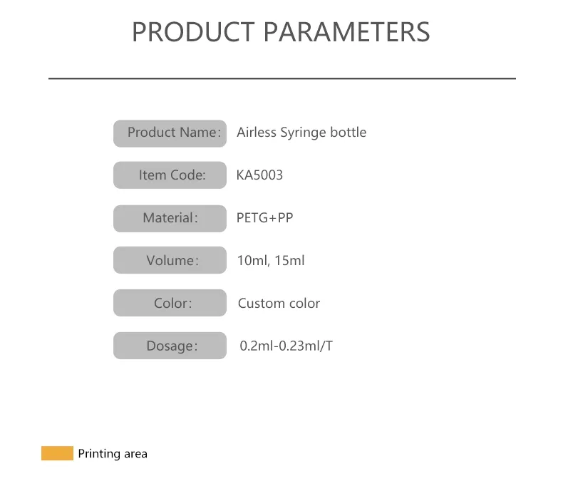 Airless Syringe Bottle 8