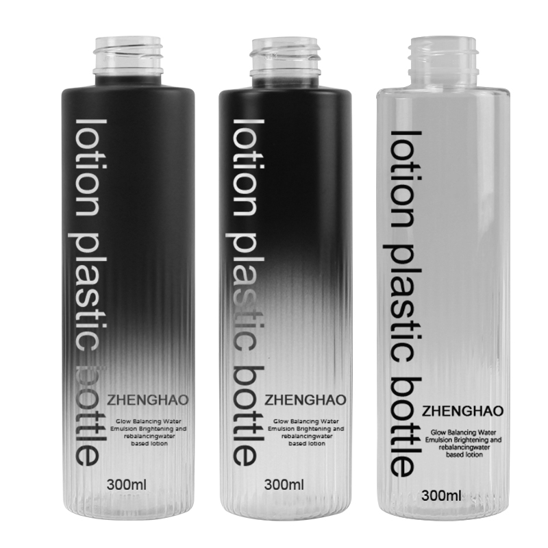 New Arrival of 300ml Eco-Friendly 100% Recyclable Color Gradient Pet Plastic Packaging Bottle