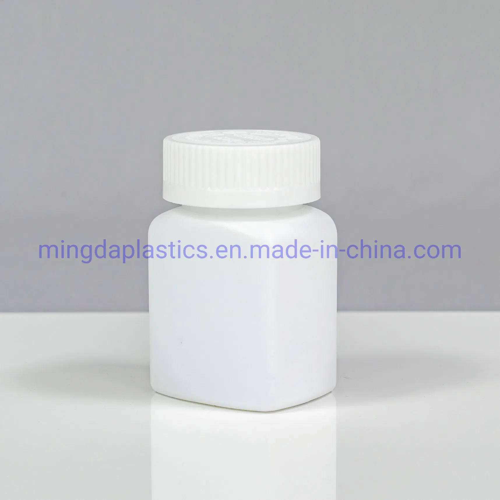 Hot Sale Facoty Supplying Eco-Friendly Square Customized Food Medicine Grade Empty 120cc Plastic HDPE Bottle