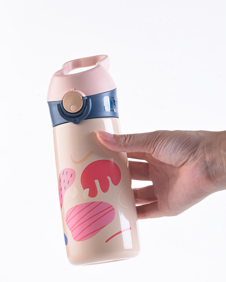 Aohea 600ml Baby Custom Logo Nice Clear Portable Reusable Cute Hot Drink Plastic Personalized Water Thermal Stainless Steel Drink Bottle