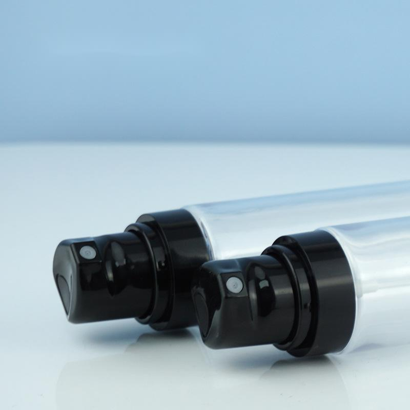 Colorful 15ml 10ml Matte Black Plastic Atomizer Airless Spray Bottle Plastic Customized Pet Spray Pump Bottle