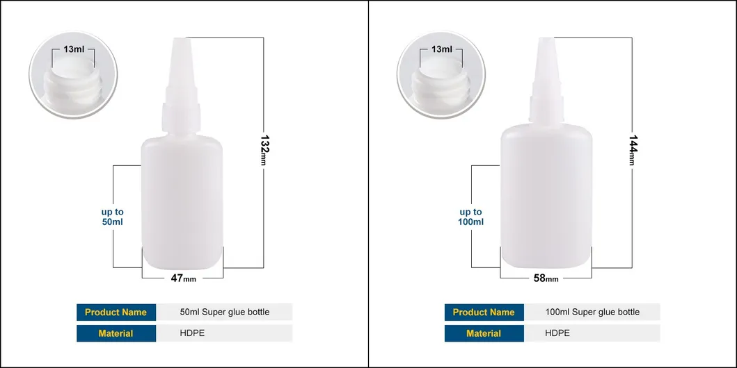 HDPE Glue Bottles