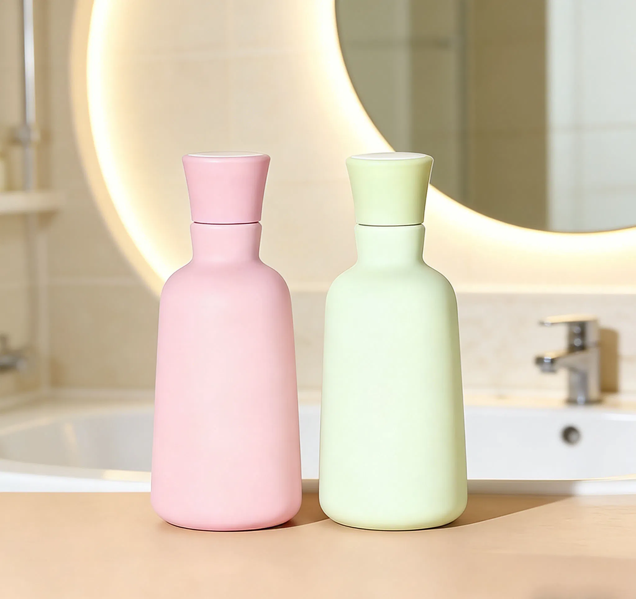 Personal Care Cosmetic Packaging Pet Plastic Leakproof Flip-Top Shower Gel Bottle