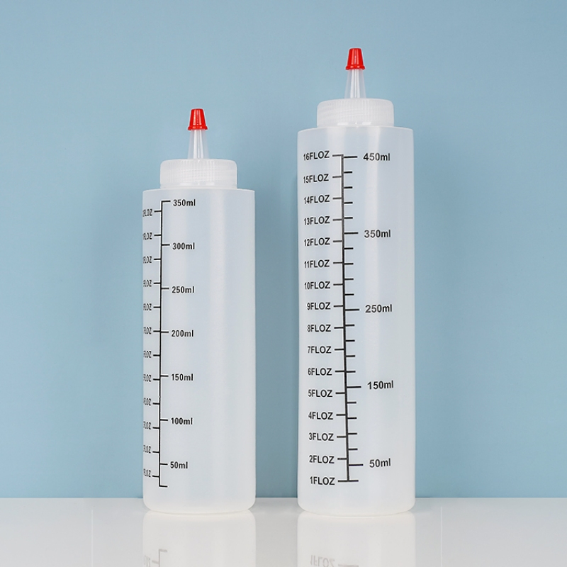 Hot Sale Custom Empty Round Sharp Mouth Squeeze Bottle Pet Drop Alcohol Glue Plastic Bottles with Twist Cap