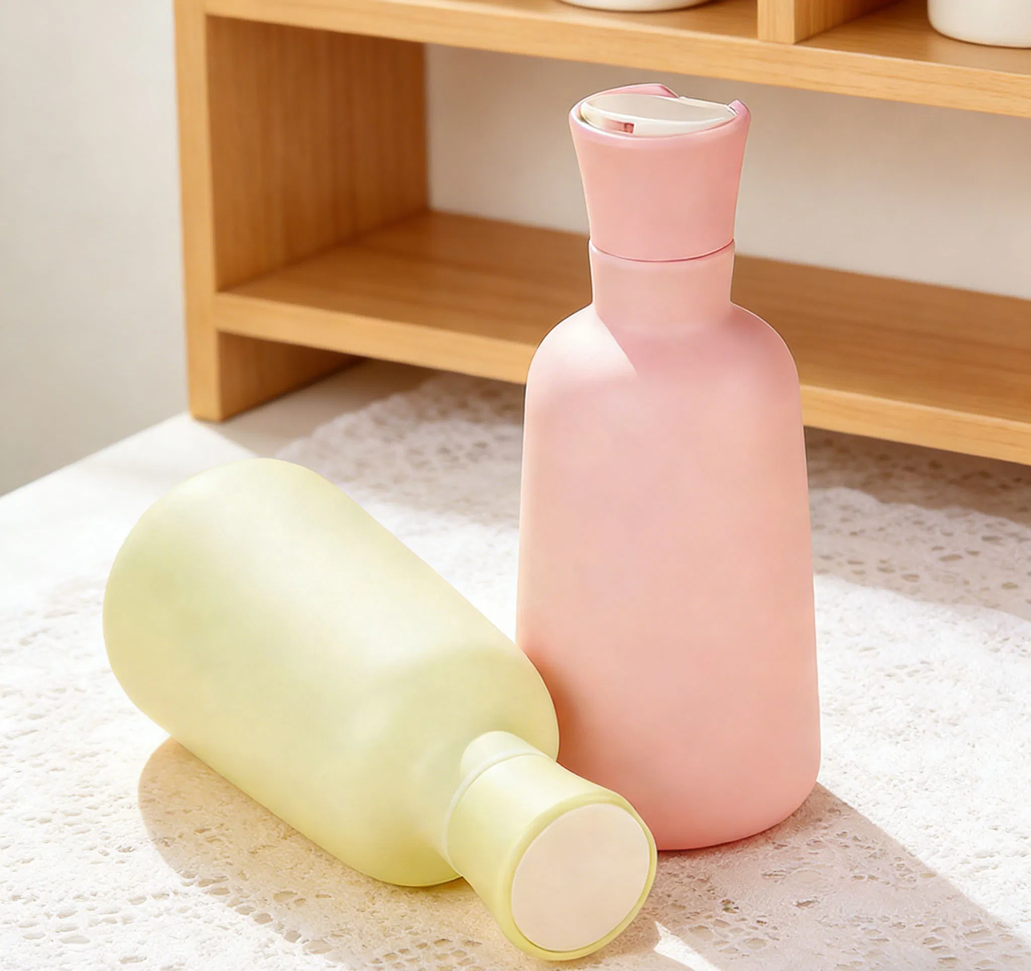 Personal Care Cosmetic Packaging Pet Plastic Leakproof Flip-Top Shower Gel Bottle