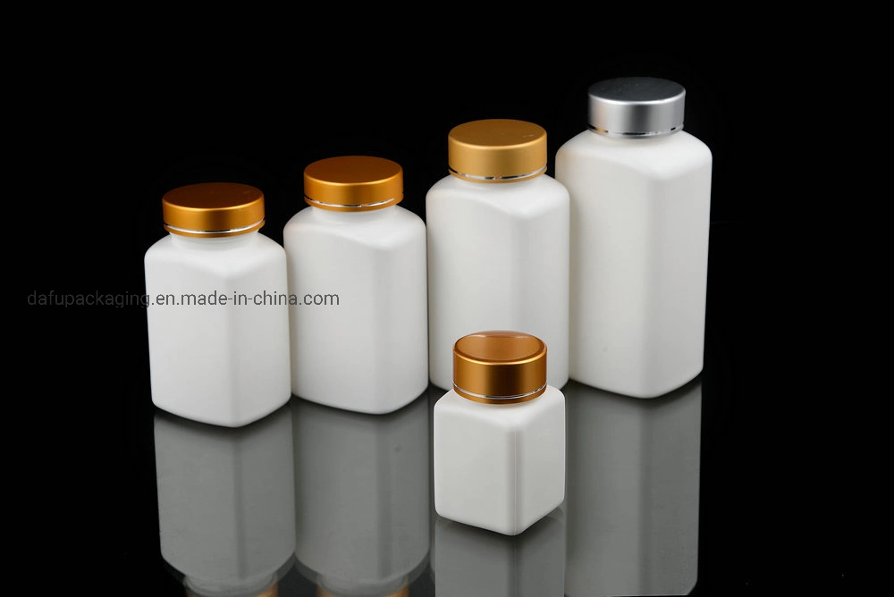 Food Grade HDPE Container Capsule Packaging Bottles Tablet Health Care Bottle with Plastic Cap