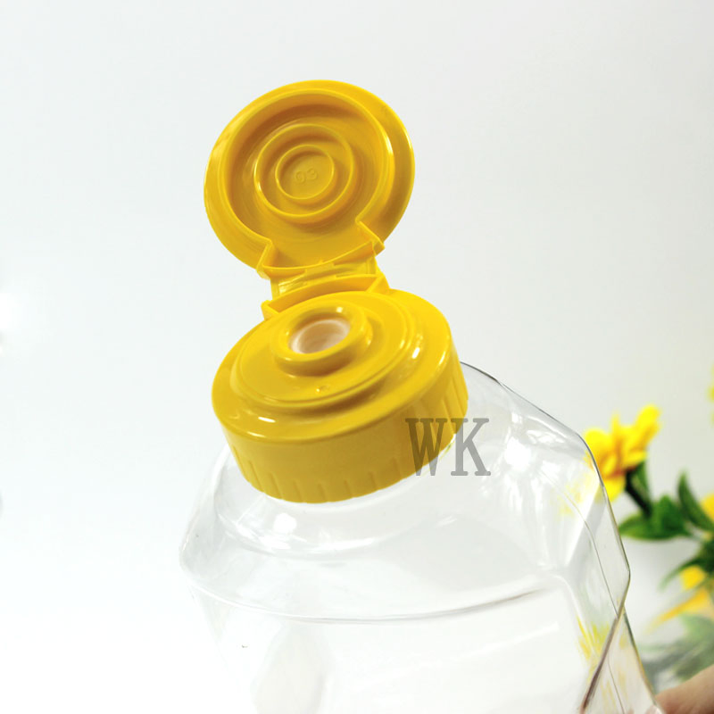 Empty Pet Plastic Honey Bottle Food Grade Sauce/Honey/Ketchup Syrup Squeeze Jam Bottle
