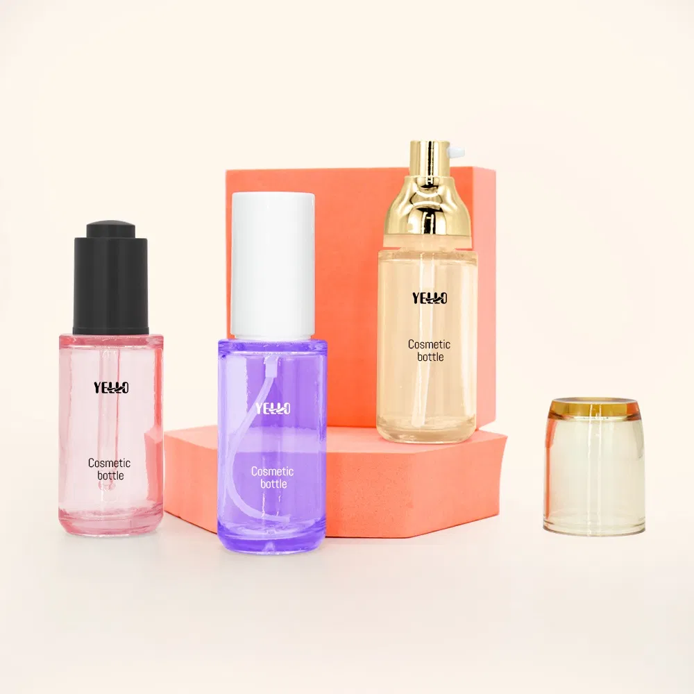 Wholesale Custom Recyclable PETG 40ml Heavy Wall Serum Plastic Lotion Pump Bottles