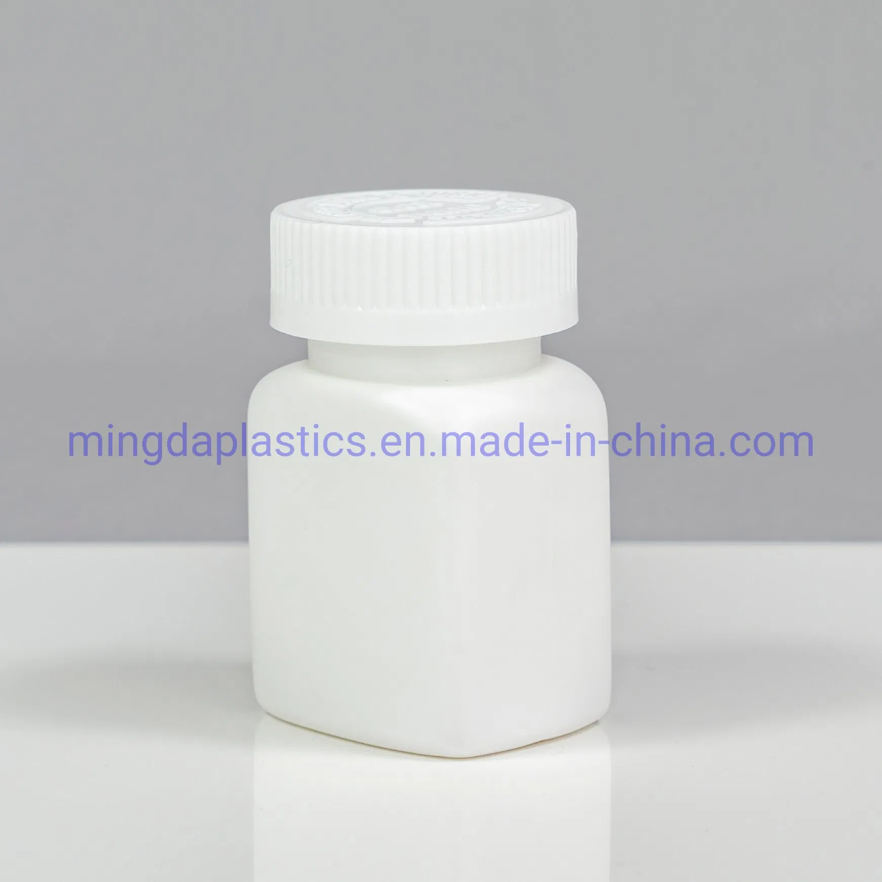 Hot Sale Facoty Supplying Eco-Friendly Square Customized Food Medicine Grade Empty 120cc Plastic HDPE Bottle