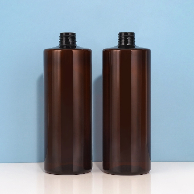 250ml 500ml Empty Cosmetic Manufacturers Flat Shoulder Amber Black Colors Pet Plastic Mist Spray Trigger Pump Bottle