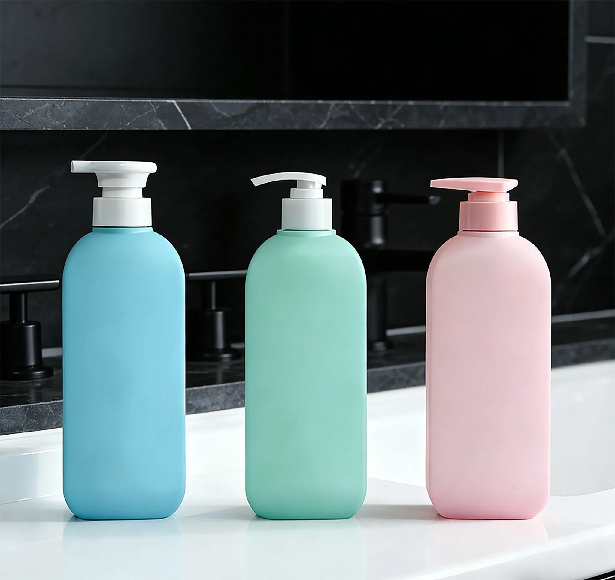 Packaging 300/500/750ml Travel Size Containers Reusable Refillable HDPE Plastic Bottle