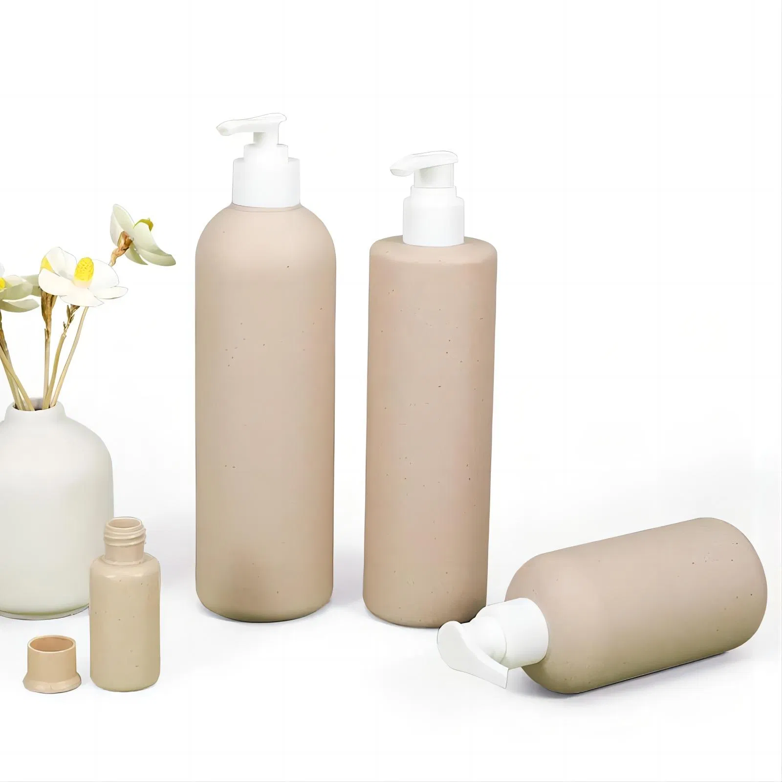 Empty Cosmetic Packaging Recyclable Biodegradable Plastic Bottle Wheat Straw Plastic Squeeze Lotion Bottle