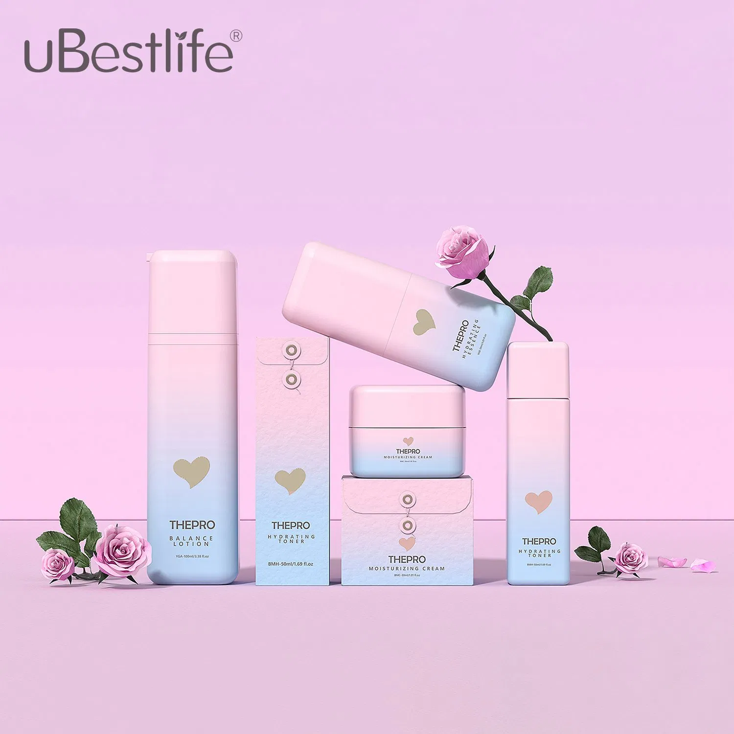 Bmh Eco-Friendly Packaging Plastic Cosmetic Container Square Squeeze Bottle 30ml 50ml 150ml