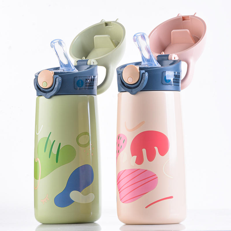 Aohea 600ml Baby Custom Logo Nice Clear Portable Reusable Cute Hot Drink Plastic Personalized Water Thermal Stainless Steel Drink Bottle