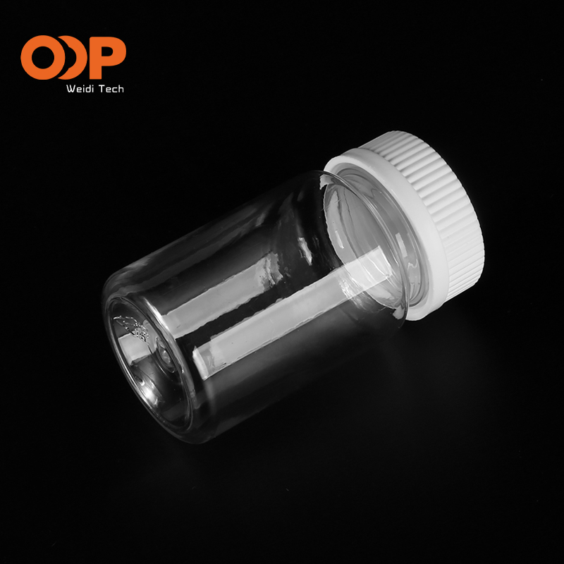60ml 80ml 90ml 100ml 120ml 150ml 175ml 200ml 250ml 300ml Solid Pill Pharmaceutical Packaging Plastic Pet Bottle with Children Safety Cover Cap