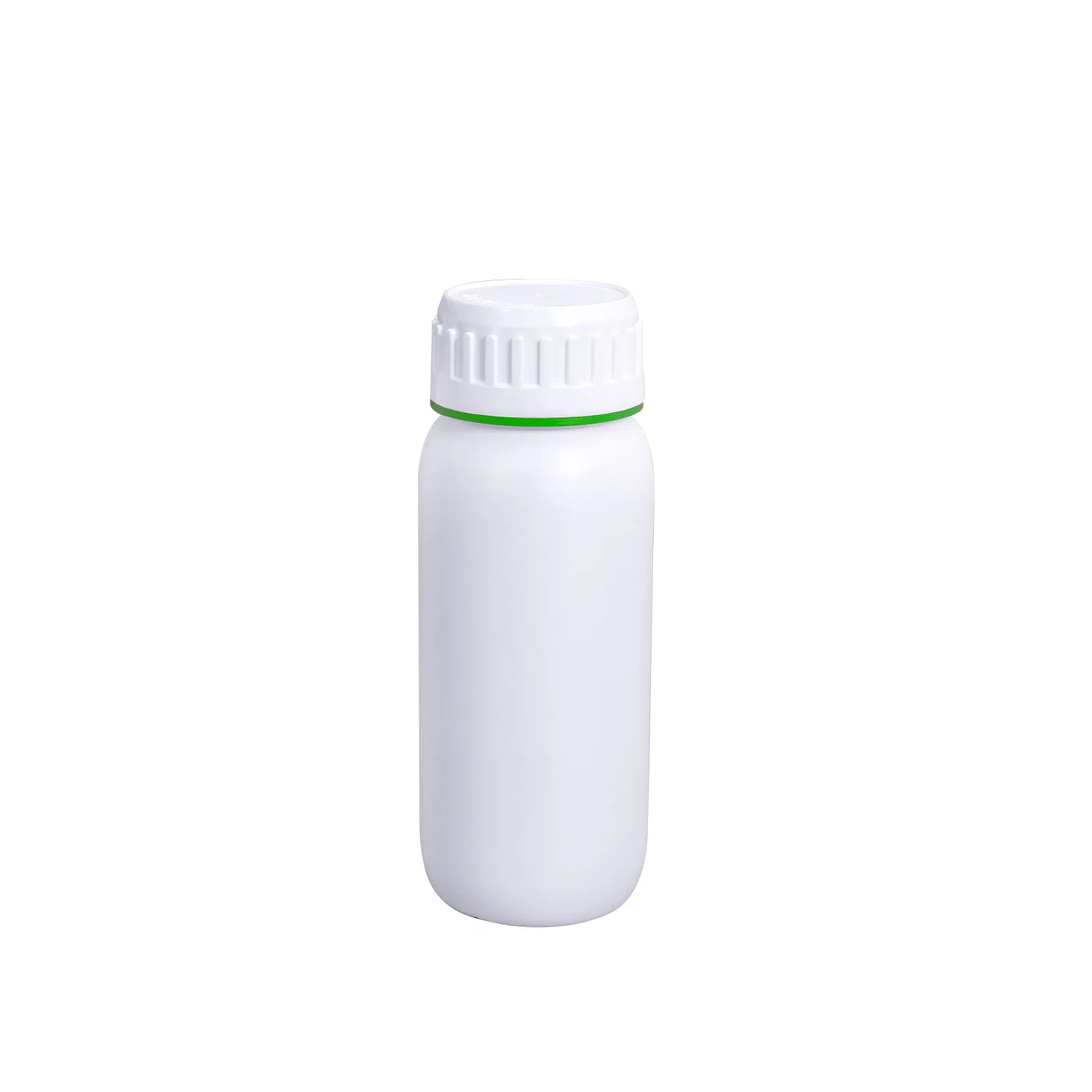 Custom 500ml White Plastic Coex Bottle with Red Green Colored Ring Around Cap