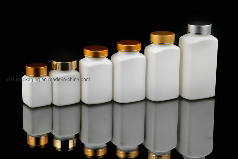 Food Grade HDPE Container Capsule Packaging Bottles Tablet Health Care Bottle with Plastic Cap