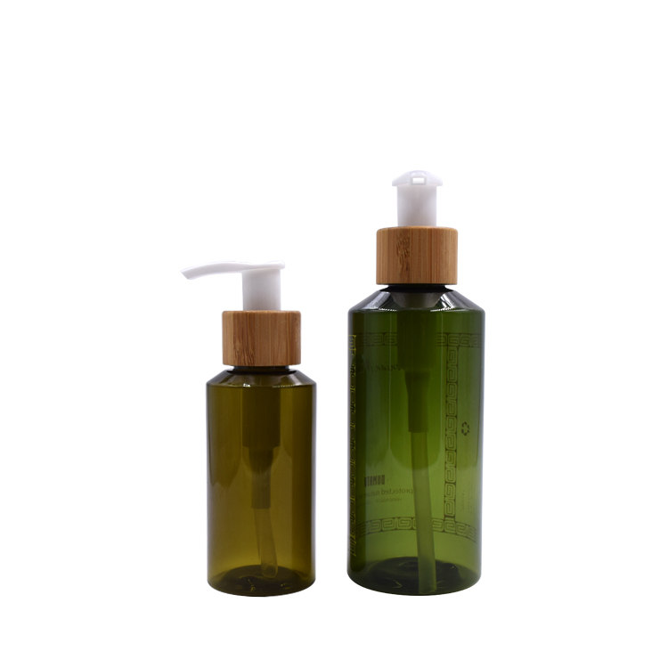30ml Colored Pet Plastic Bottle with Bamboo Cap