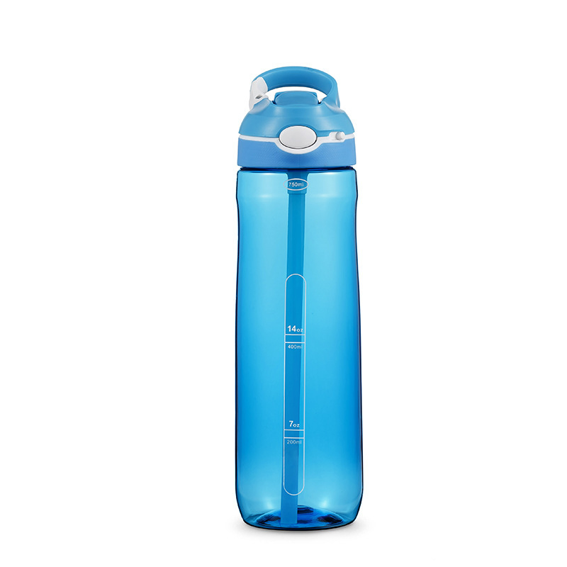 Leakproof Starw Portable Water Bottle Large Capacity Plastic Bottle