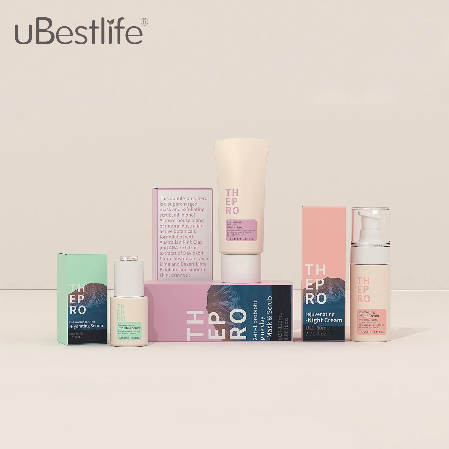 Ulc 50ml-150ml OEM ODM Custom Color Recyclable Plastic Cosmetic Spray Lotion Bottle for Skincare Toner Serum Hair Oil