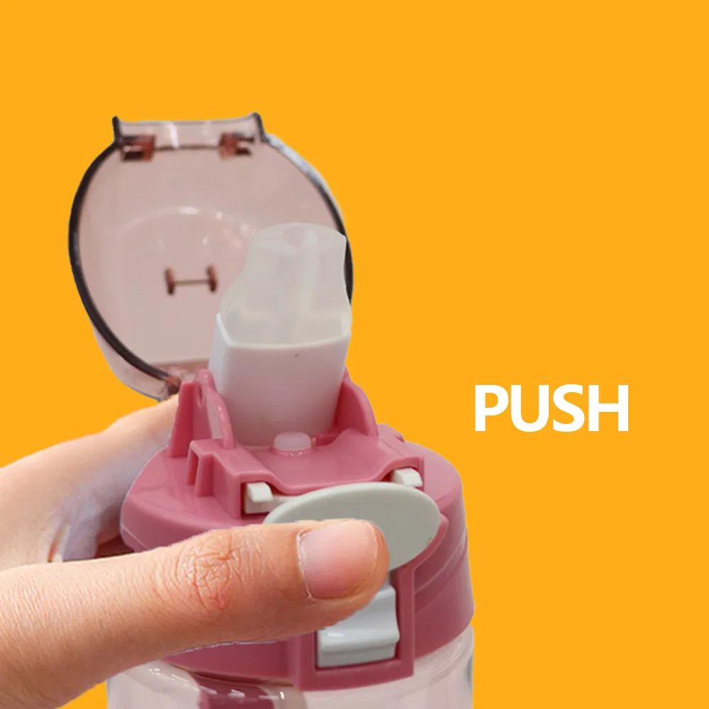 700ml Candy-Colored Transparent Outdoor Sports Plastic Travel Water Bottle