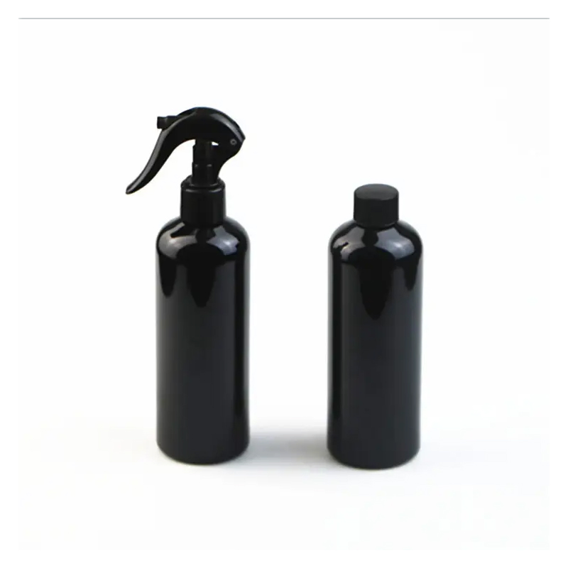 200ml 300ml 500ml Round Cosmetic Pet Plastic Trigger Spray Bottle Perfume Packaging