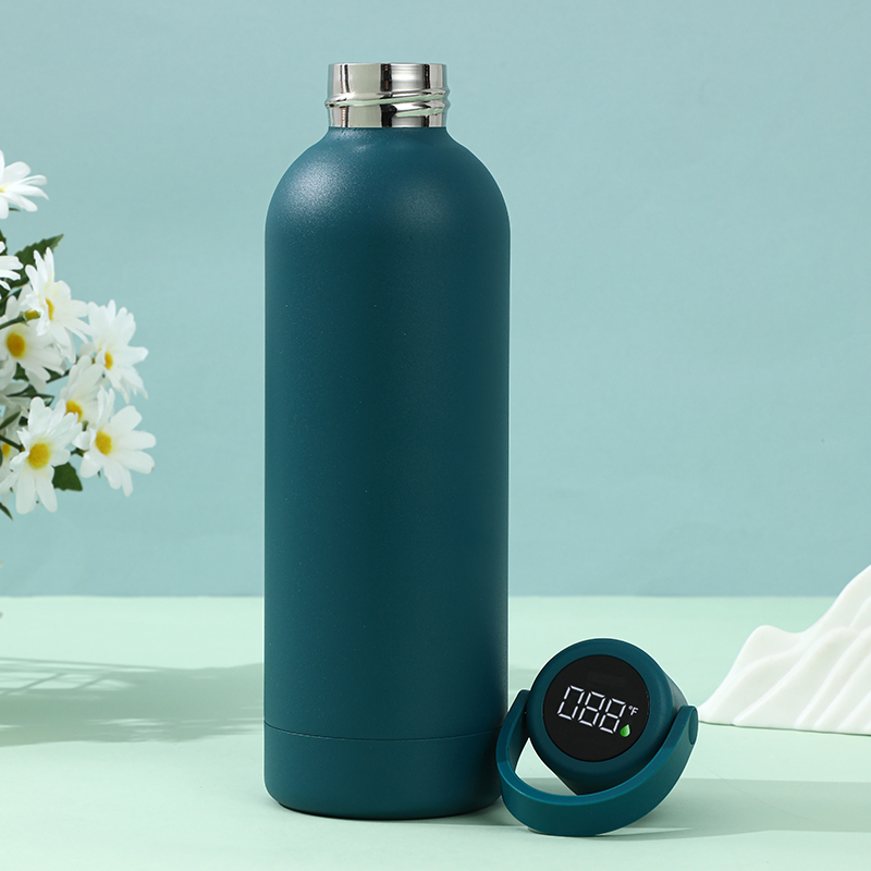 USA BPA Free Food Grade Plastic Handle Lid Thermoses Smart Water Bottle