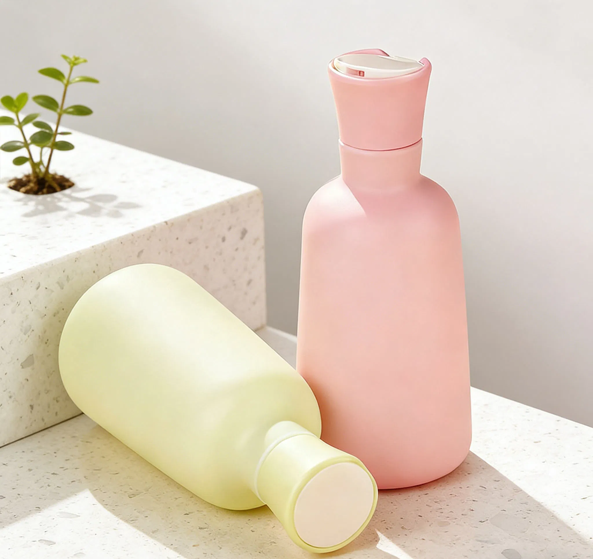 Personal Care Cosmetic Packaging Pet Plastic Leakproof Flip-Top Shower Gel Bottle