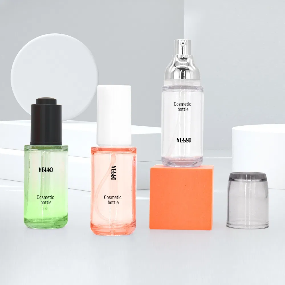 Wholesale Custom Recyclable PETG 40ml Heavy Wall Serum Plastic Lotion Pump Bottles