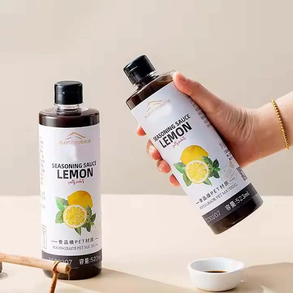 250ml Custom Soy Sauce Container Olive Oil Seasoning Vinegar Juice Plastic Bottle