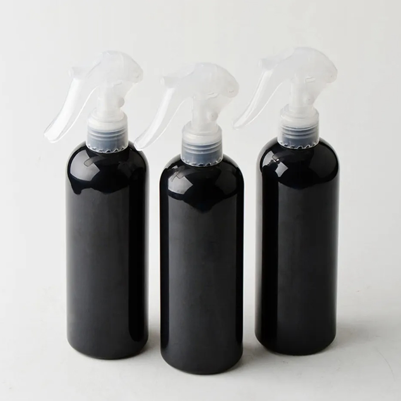 200ml 300ml 500ml Round Cosmetic Pet Plastic Trigger Spray Bottle Perfume Packaging