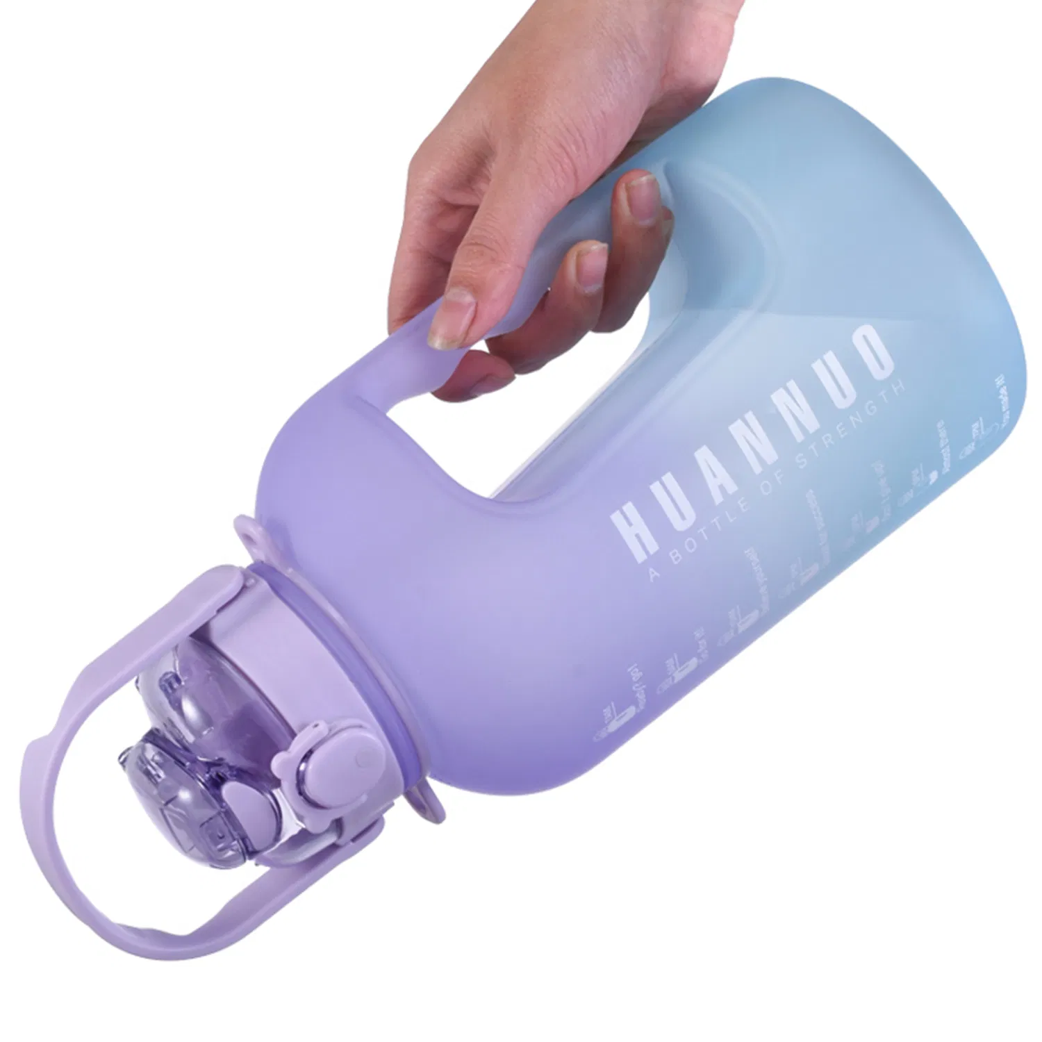 Wholesale Large-Capacity Sport Plastic Clear Water Bottle Drinking Jug with Lids