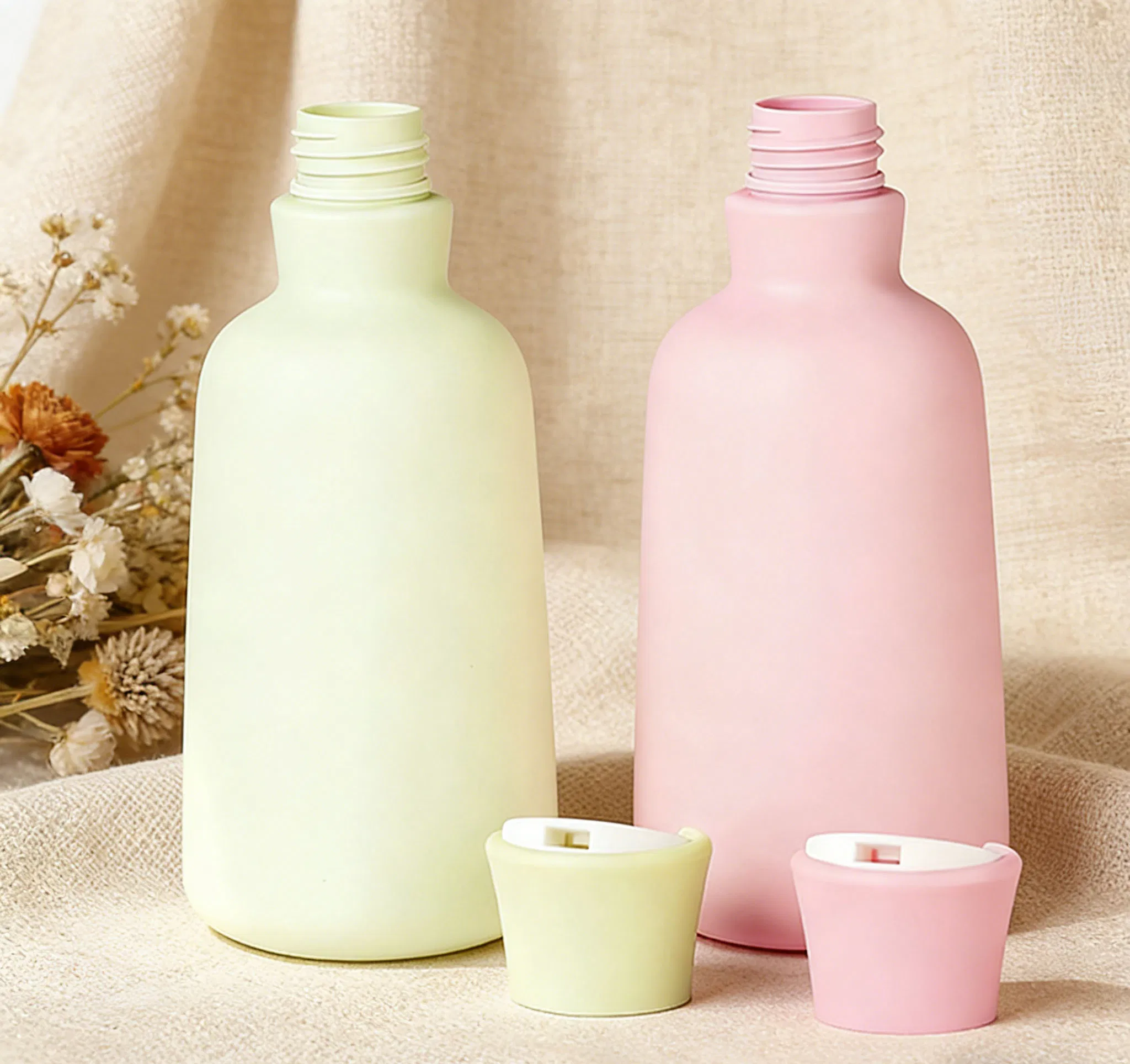 Personal Care Cosmetic Packaging Pet Plastic Leakproof Flip-Top Shower Gel Bottle