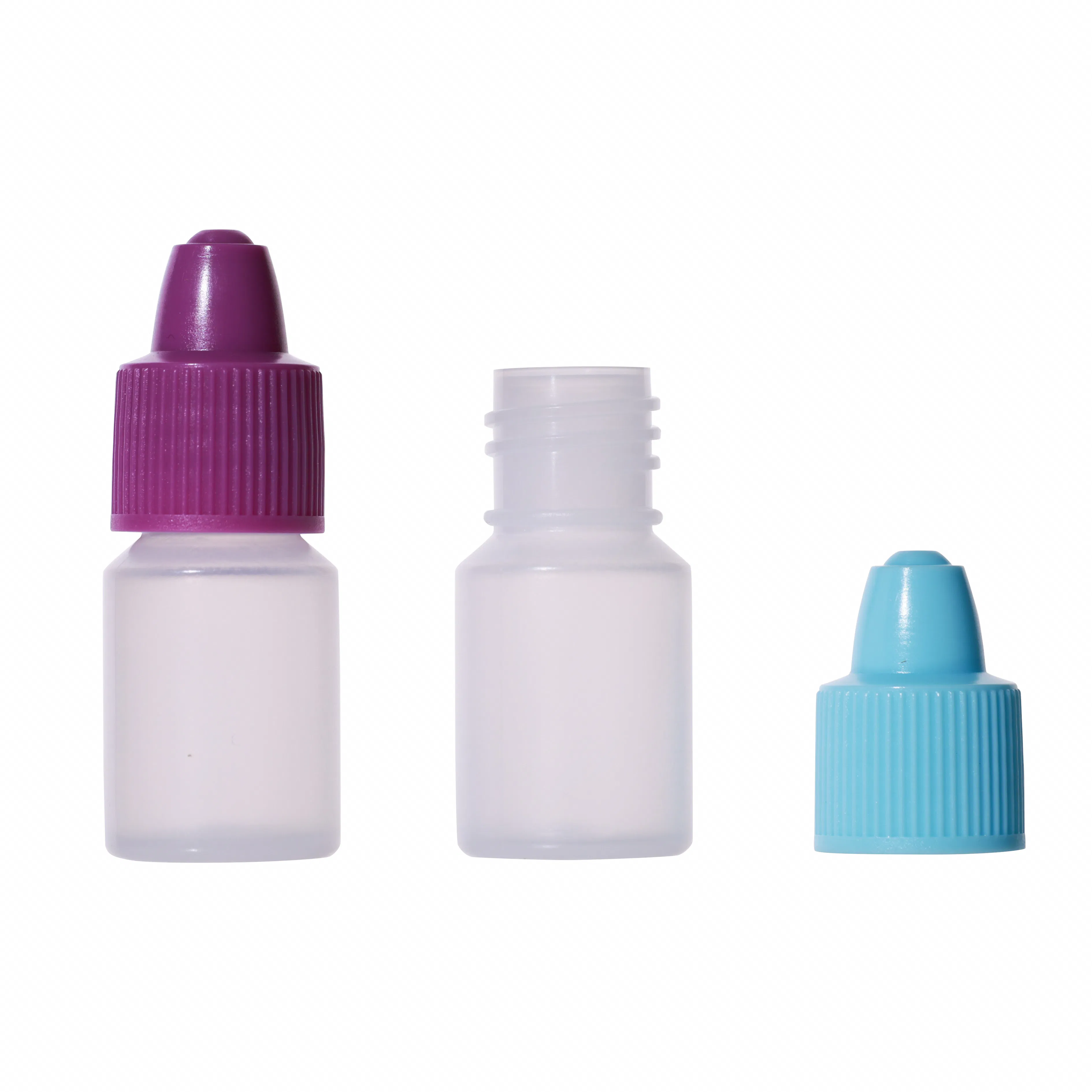 5ml Disposable Eye Drop Bottle Custom Translucent Plastic PE Squeeze Oil Dropper Bottle