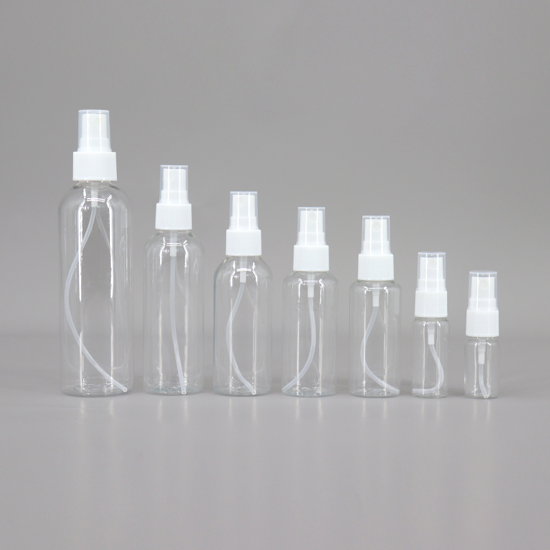 5ml 10ml 30ml 50ml 60ml 100ml Empty Small Clear Pet 4oz Spray Bottle Face Mist Transparent Plastic Chloroform Spray Bottle