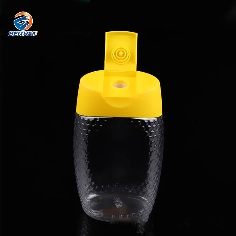 Prevent Slippery Bottle 360ml Plastic Pet Honey Squeeze Bottle with Silicone Value