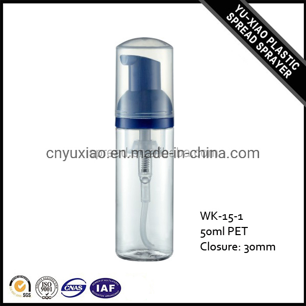 Empty Plastic Foam Pump Bottle 50ml Clear White Pet High Quality Set
