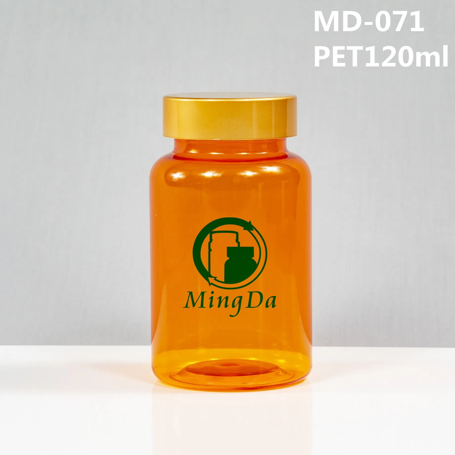 120ml Supplement Packaging Plastic Glossy Bottle Manufacturer Pet with Plastic Lid