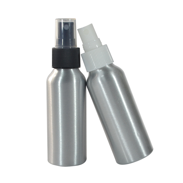 120ml Sustainable Aluminum Bottles for Cosmetics Custom Colors &amp; Sizes Plastic Pump Adapter Recyclable Metal Packaging
