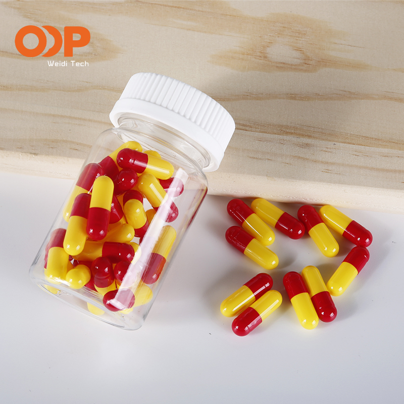 60ml 80ml 90ml 100ml 120ml 150ml 175ml 200ml 250ml 300ml Solid Pill Pharmaceutical Packaging Plastic Pet Bottle with Children Safety Cover Cap