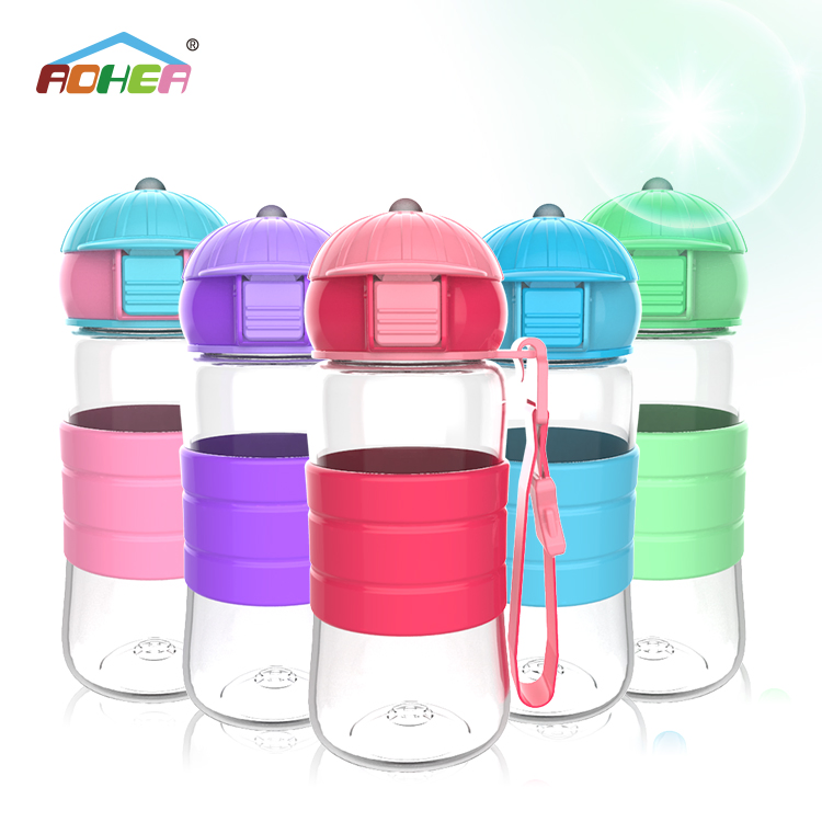 ODM 350ml Portable Water Bottles Plastic Drinking Tritan Water Bottle for Kids