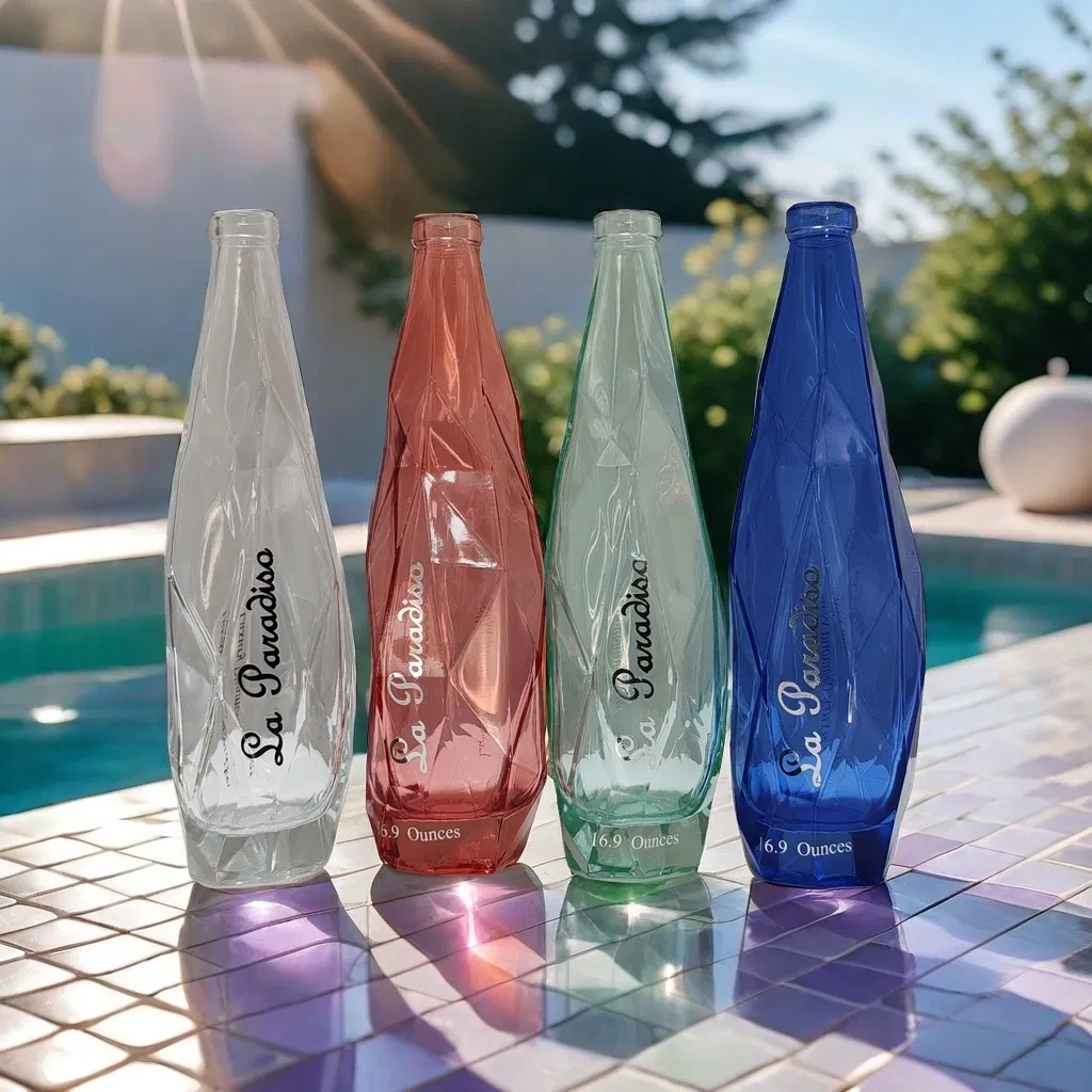 Diamond Shape Colored Bottle