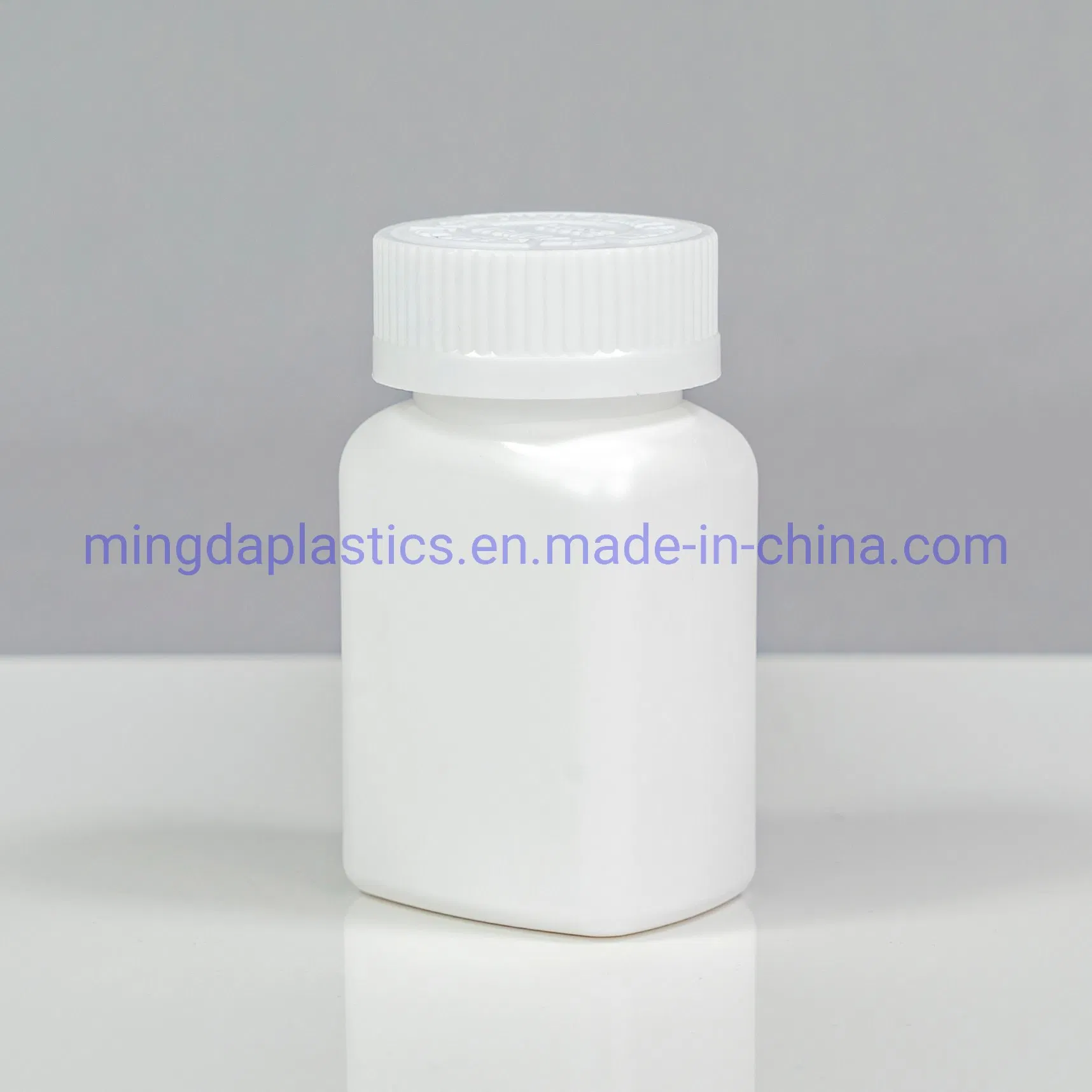 Hot Sale Facoty Supplying Eco-Friendly Square Customized Food Medicine Grade Empty 120cc Plastic HDPE Bottle