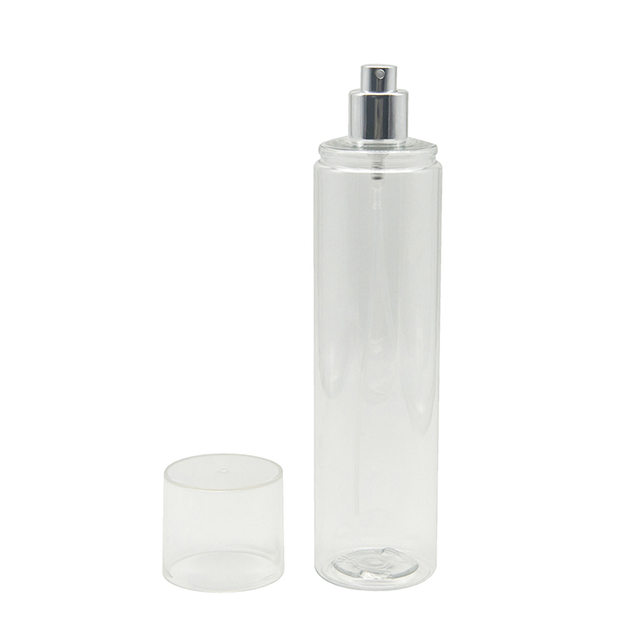 Custom Design Colored 80ml100ml120ml Pet Cylinder Shape Fine Mist Spray Plastic Bottle for Perfume