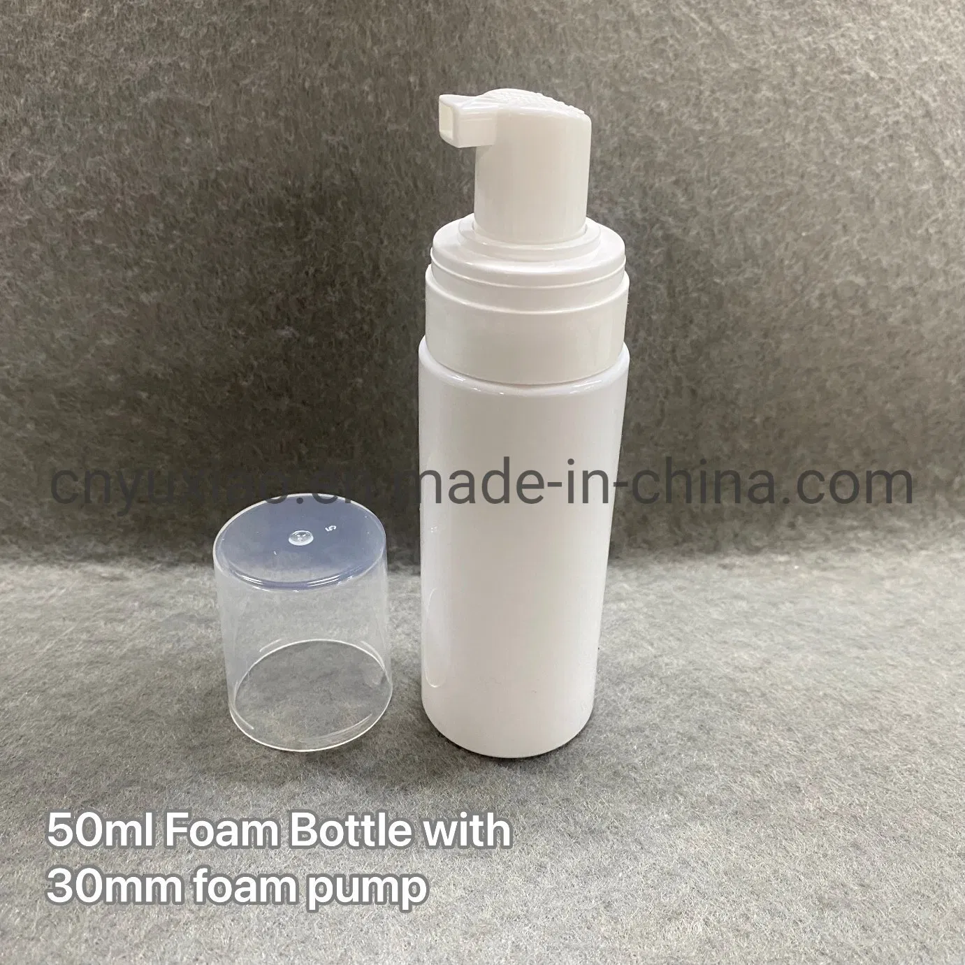 Empty Plastic Foam Pump Bottle 50ml Clear White Pet High Quality Set